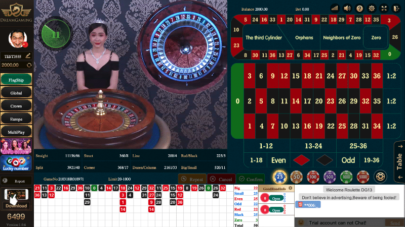 roulette dream gaming
